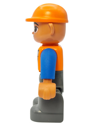 Duplo Figure Orange Vest with Zipper and Pockets, 47394pb156a Minifigure LEGO®   