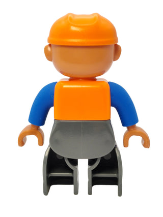 Duplo Figure Orange Vest with Zipper and Pockets, 47394pb156a Minifigure LEGO®   