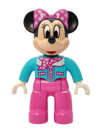 Duplo Figure Minnie Mouse with Aviator Jacket, 47394pb202 Minifigure LEGO®   