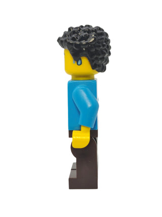 Cozy House Resident - Jacket with Classic Space Logo and Black Short Coiled Hair, cty1583 Minifigure LEGO®   