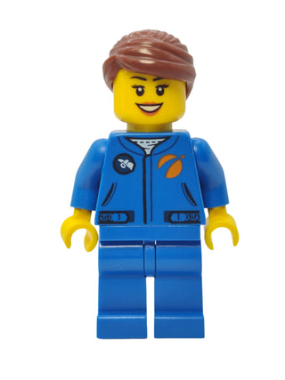 Astronaut - Blue Jumpsuit with Hair Swept Back Into Bun, cty1036 Minifigure LEGO®   