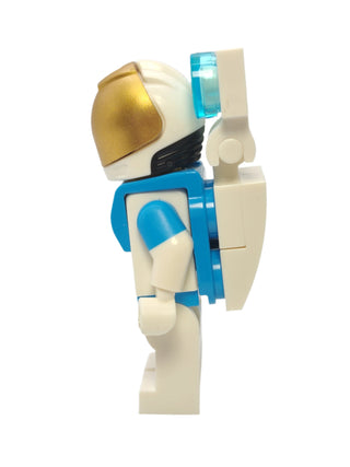 Lunar Research Astronaut - White and Dark Azure Suit with Backpack Lights, cty1414 Minifigure LEGO®   