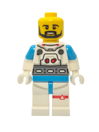 Lunar Research Astronaut - White and Dark Azure Suit with Backpack Lights, cty1414 Minifigure LEGO®   