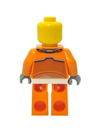 Astronaut - Orange Spacesuit with Dark Bluish Gray Lines and Open Mouth Smile, cty1065 Minifigure LEGO®   