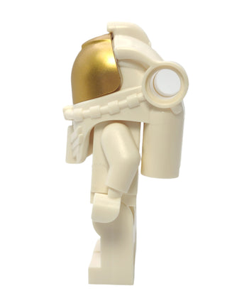 Astronaut - White Spacesuit with Orange Lines and Closed Mouth Smile, cty1064 Minifigure LEGO®   