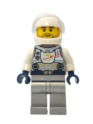 Astronaut - Flat Silver Spacesuit with White Panel with Classic Space Logo, twn400 Minifigure LEGO®   