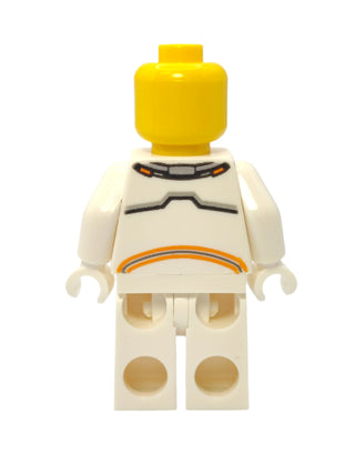 Astronaut - White Spacesuit with Orange Lines and Thin Grin, cty1076 Minifigure LEGO®   