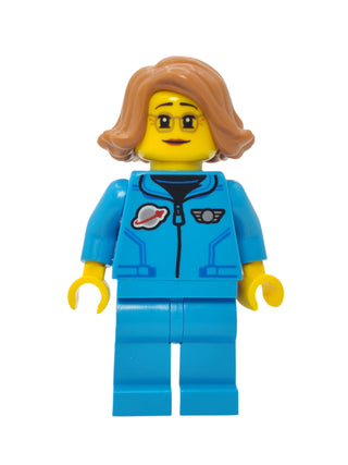 Lunar Research Astronaut - Dark Azure Jumpsuit with Medium Nougat Hair, cty1422 Minifigure LEGO®   