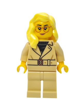 Tourist - Bright Light-Yellow Hair over Shoulder and Glasses, cty1654 Minifigure LEGO®   