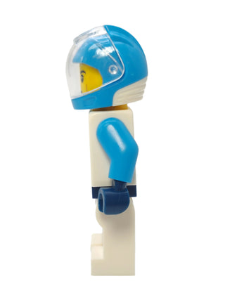 Astronaut - White Spacesuit with Dark Azure Arms and Smirk, cty1758 Minifigure LEGO®   