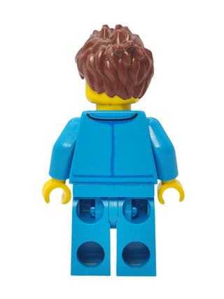 Lunar Research Astronaut - Dark Azure Jumpsuit with Reddish Brown Spiked Hair, cty1427 Minifigure LEGO®   