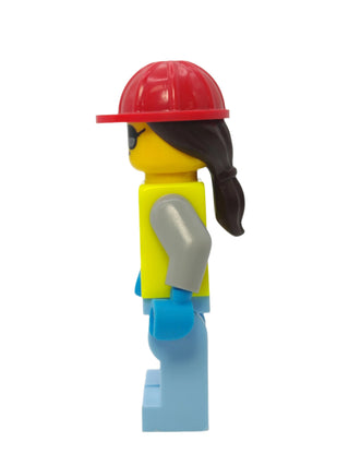 Space Engineer - Neon Yellow Safety Vest with Red Construction Helmet, cty1425 Minifigure LEGO®   