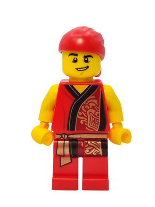 Lion Dance Musician - Red Robe with Gold Dragon, hol181 Minifigure LEGO®   