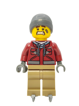 Man - Dark Red Jacket and Ice Skates, hol281 Minifigure LEGO®   