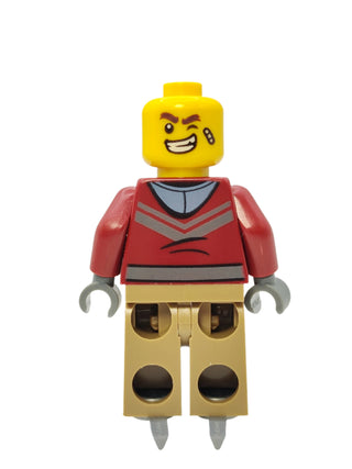 Man - Dark Red Jacket and Ice Skates, hol281 Minifigure LEGO®   