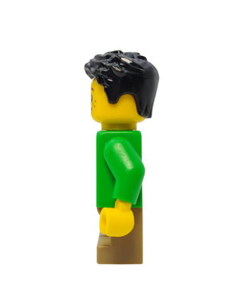 Boy Child - Bright Green Sweater with Zigzag Lines, hol332 Minifigure LEGO®   