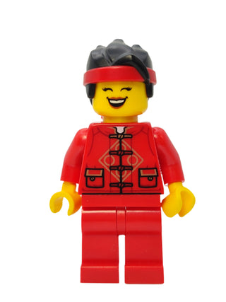 Lunar New Year Parade Participant - Red Tang Jacket with Red Headband, hol318 Minifigure LEGO®   