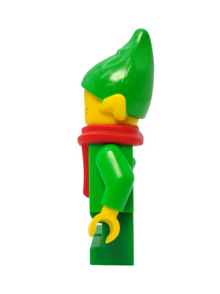 Elf - Green Scalloped Collar with Bells and Scarf, hol206 Minifigure LEGO®   