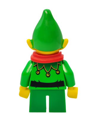 Elf - Green Scalloped Collar with Bells and Scarf, hol206 Minifigure LEGO®   