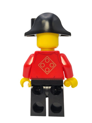 Lunar New Year Parade Participant - Red Tang Shirt with Pirate Bicorne Hat, hol321 Minifigure LEGO®   