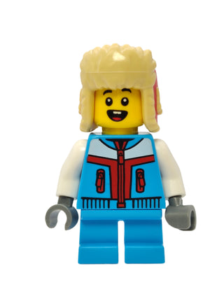 Boy Child - Dark Azure Jacket and Red Ushanka Hat, hol288 Minifigure LEGO®   