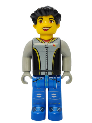 Max - Black Torso with Blue Legs, cre004 Minifigure LEGO®   