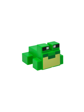 Minecraft Frog - Green Mouth and Bright Light-Yellow Vocal Sac Pattern, 3128pb03 Minifigure LEGO®