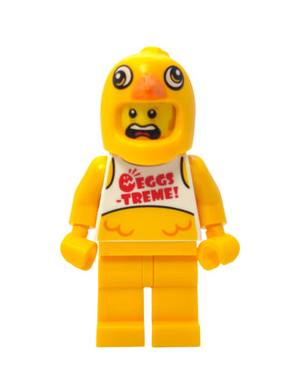 Clemmons - Stuntz Driver with Bright Light Orange Chicken Head Helmet, cty1398 Minifigure LEGO®