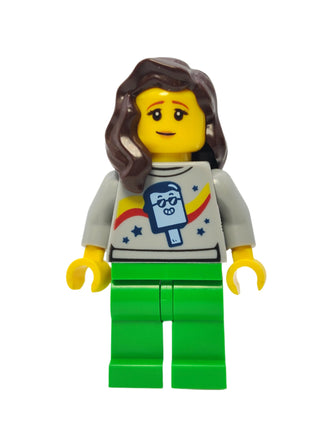 Stuntz Spectator - Female with Popsicle Shirt, cty1454 Minifigure LEGO®