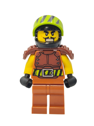 Wallop - Stuntz Driver with Reddish Brown Spiked Shoulder Pads, cty1318 Minifigure LEGO®