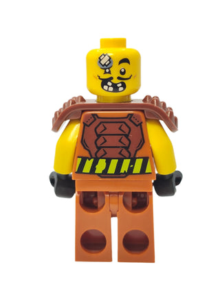 Wallop - Stuntz Driver with Reddish Brown Spiked Shoulder Pads, cty1318 Minifigure LEGO®