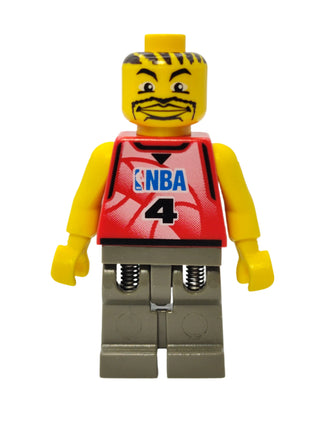 NBA Player - Number 4 with Dark Gray Legs, nba030 Minifigure LEGO®