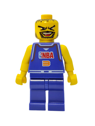 NBA Player - Number 3 with Non-Spring Legs, nba027a Minifigure LEGO®