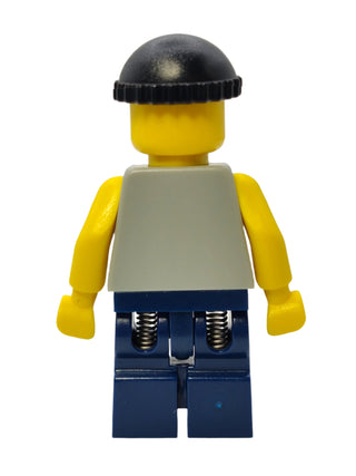 Basketball Street Player - Light Gray Torso and Dark Blue Legs, nba032 Minifigure LEGO®