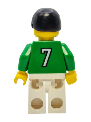 Soccer Player - Green and White Team with Number 7, soc034 Minifigure LEGO®