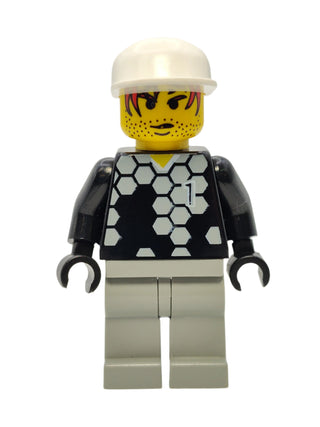 Soccer Player White Team Goalie with #1, soc098 Minifigure LEGO®