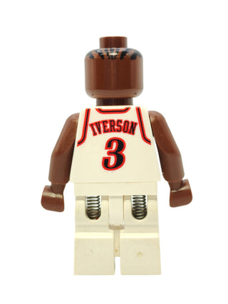 NBA Allen Iverson - Philadelphia 76ers #3 (White Uniform), nba037 Minifigure LEGO®