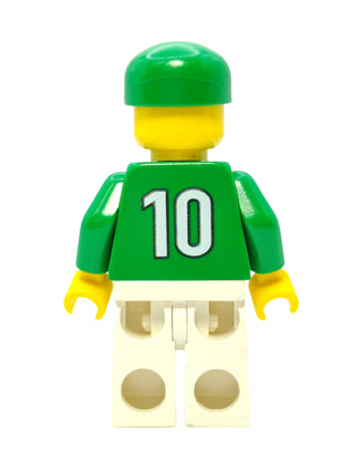Soccer Fan Green and White Team, soc046 Minifigure LEGO®