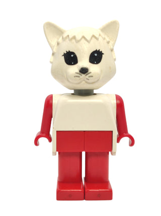 Catherine / Cathy Cat (Cook) - White Head and Top, fab3g Minifigure LEGO®