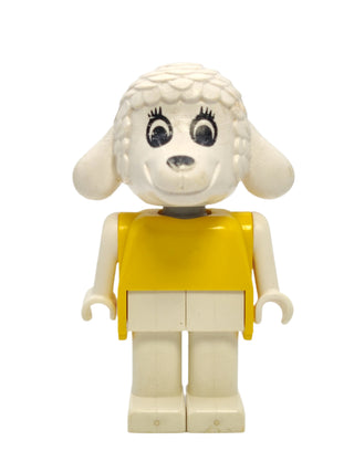 Lucy Lamb (Nurse) - Yellow Top and White Eyes, fab7d Minifigure LEGO®