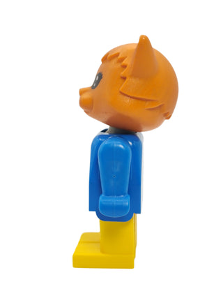 Charlie Cat - Brown Head with Blue Top and Arms, fab3i Minifigure LEGO®