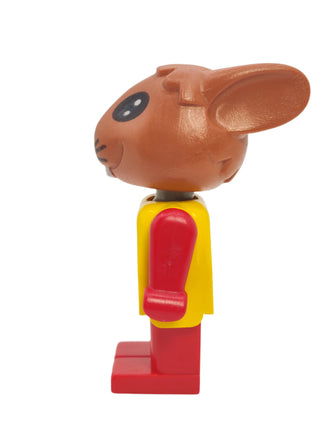 Rufus Rabbit - Brown Head and Yellow Top, fab3a Minifigure LEGO®