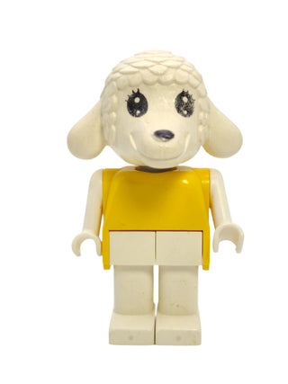 Lucy Lamb (Nurse) - Yellow Top and Black Eyes, fab7h Minifigure LEGO®