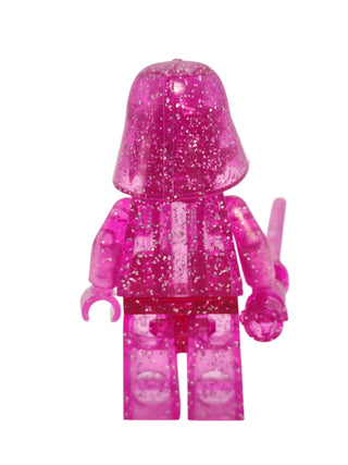 Prototype Darth Vader, Glitter Trans-Dark Pink Minifigure LEGO®