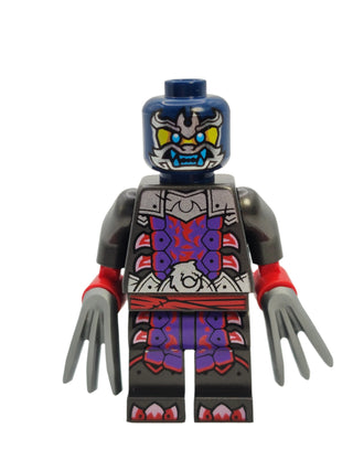 Wolf Mask Warrior - Dark Purple and Red Mask with Energy Claws, njo899 Minifigure LEGO®