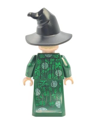 Professor Minerva McGonagall - Dark Green Robe and Printed Arms, hp473 Minifigure LEGO®