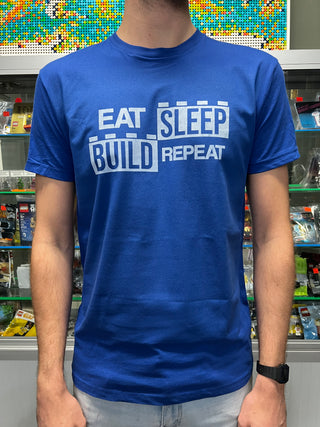 Eat, Sleep, Build, Repeat T-shirt T-Shirt Atlanta Brick Co   