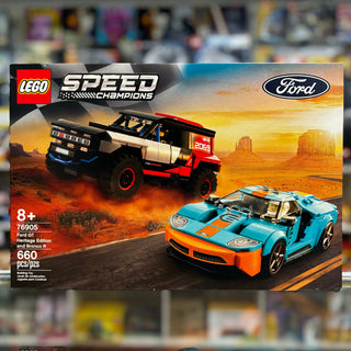 Ford GT Heritage Edition and Bronco R, 76905 - LEGO® Speed Champions Set Building Kit LEGO®