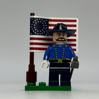 Custom Civil War Officer - Blue Shirt Custom minifigure LEGO®