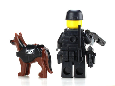 SWAT Police Officer K9 Unit Custom Minifigure – Atlanta Brick Co